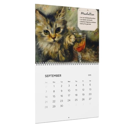 Wandkalender 2025, Tierkalender 2025, lustiger Tierkalender 2025, stilvolle Wanddekoration, einzigartige Kalenderdesigns, Tierdruck Wandkalender 2025 für kreative Cocktails Wandkalender 2025, Tierkalender 2025, lustiger Tierkalender 2025, stilvolle Wanddekoration, einzigartige Kalenderdesigns, Tierdruck Wandkalender 2025 für kreative Cocktails von Fravsiu