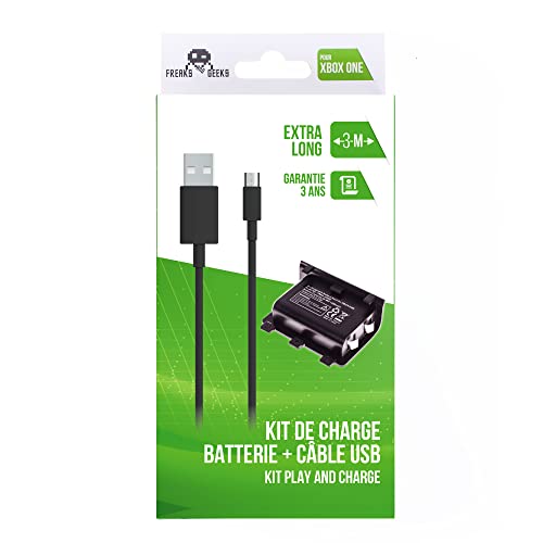 Battery + power cord for controller freaks and geeks (Xboxone) von Freaks and Geeks