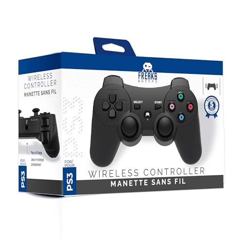 Freaks PS3 Gamepad Schwarz Bluetooth V2 + Ladekabel 1 m von Freaks and Geeks