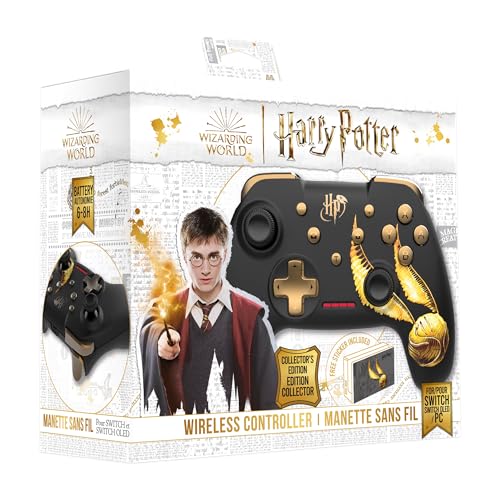 Freaks & Geeks Harry Potter Golden Snitch Controller Nintendo Switch wireless schwarz von Freaks and Geeks