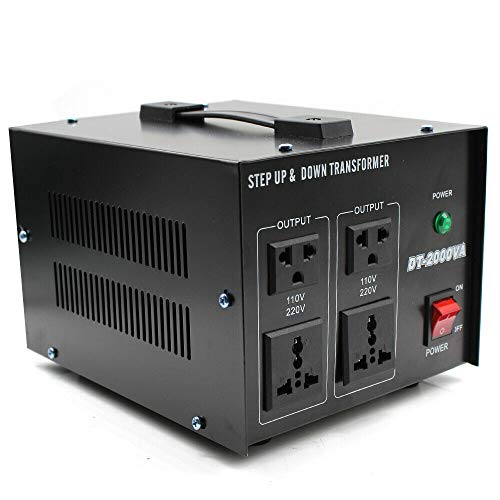 Spannungswandler Transformator, 110V⇋220V Step Up/Down Converter Konverter Reiseadapter fur allen elektronischen und elektrischen Geräten (1000W) von Frederimo