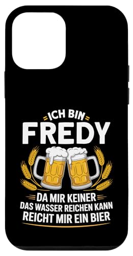Lustiger Biertrinker Spruch für Fredy Hülle für iPhone 12 mini von Fredy Vorname Lustiger Spruch für Biertrinker