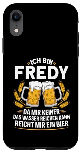 Lustiger Biertrinker Spruch für Fredy Hülle für iPhone XR von Fredy Vorname Lustiger Spruch für Biertrinker