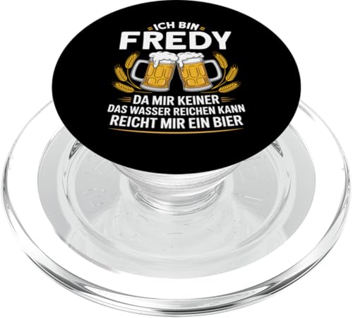Lustiger Biertrinker Spruch für Fredy PopSockets PopGrip für MagSafe von Fredy Vorname Lustiger Spruch für Biertrinker