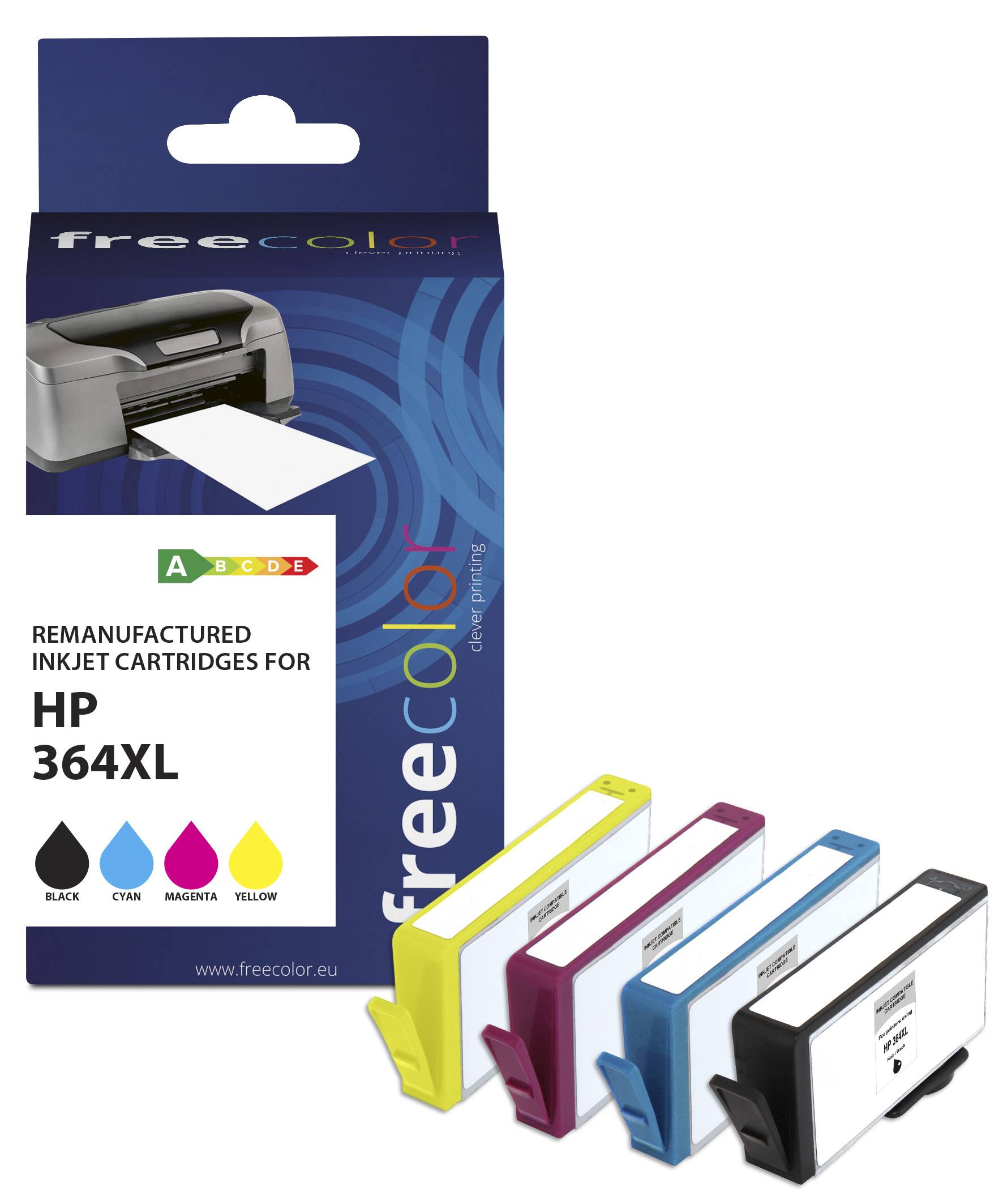 Freecolor Patrone HP 364XL Multipack BK/C/M/Y remanufactured Freecolor Patrone HP 364XL Multipack BK/C/M/Y remanufactured von Freecolor