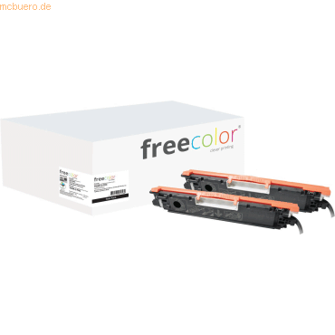 Freecolor Toner kompatibel mit HP 4-farbig LaserJet CP1025 (126A) schw von Freecolor