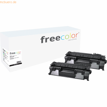 Freecolor Toner kompatibel mit HP LaserJet P2035/P2055 (05A) VE=2 Stüc von Freecolor