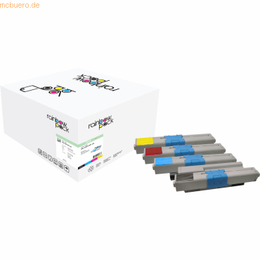 Freecolor Toner kompatibel mit Oki C301/C321 KCMY Multipack von Freecolor