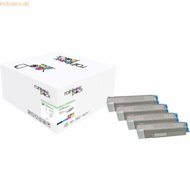 Freecolor Toner kompatibel mit Oki C5850/C5950 KCMY Multipack von Freecolor