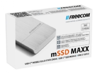 Freecom mSSD MAXX - Solid State Drive - 512 GB - extern (tragbar) - USB 3.1 Gen 2 - gebürstetes Aluminium von Freecom Technologies