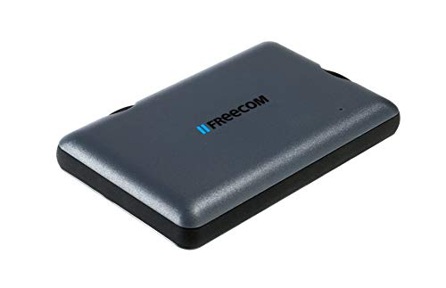 Freecom Tablet Mini SSD, 256 GB, Schwarz, Externe SSD, USB 3.0 SSD, SSD extern, für Windows & Mac OS X & Smartphone & Tablet, tragbares Laufwerk, USB-C, externes Flash Laufwerk von Freecom