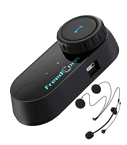 Bluetooth-Headset für Motorräder, Motorrad Helm Bluetooth Headset TCOM VB wasserdicht, kabelloses Headset intercom800m 2 Fahrer Nutzer, GPS, FM-Radio, MP3-Player,Kommunikationssystem für Motorräder von FreedConn