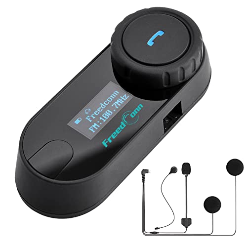FreedConn Bluetooth-Gegensprechanlage T-COM SC BT5.0, Helm-Gegensprechanlage, Kopfhörer, Motorrad-Kopfhörer, Musik-Sharing, Geräuschunterdrückung, für Bicyckes/3 Fahrer Paar/700 m mit hartem/weichem FreedConn Bluetooth-Gegensprechanlage T-COM SC BT5.0, Helm-Gegensprechanlage, Kopfhörer, Motorrad-Kopfhörer, Musik-Sharing, Geräuschunterdrückung, für Bicyckes/3 Fahrer Paar/700 m mit hartem/weichem von FreedConn