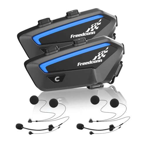 FreedConn FX Motorrad Headset, Helm Intercom, Kommunikationssystem für bis zu 10 Motorräder, DSP und CVC Geräuschunterdrückung Motorradhelm Gegensprechanlage mit Musikteilen Funktion Schwarz FreedConn FX Motorrad Headset, Helm Intercom, Kommunikationssystem für bis zu 10 Motorräder, DSP und CVC Geräuschunterdrückung Motorradhelm Gegensprechanlage mit Musikteilen Funktion Schwarz von FreedConn