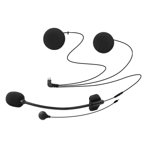 FreedConn Mikrofon Kopfhörer Lautsprecher Weiches Kabel Headset Zubehör für Motorradhelm Bluetooth Sprechanlage TCOMSC TCOMVB und TMAX(Version vor 2021,8Pin) von FreedConn