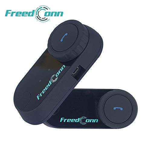 FreedConn Motorrad Kommunikation System, Helm Bluetooth Intercom,Helm Headset(800m Reichweite,Damit drahtlos anrufen,Telefongespräch empfangen,Mp3-Musik hören,GPS-Sprachansagen(2er) von FreedConn