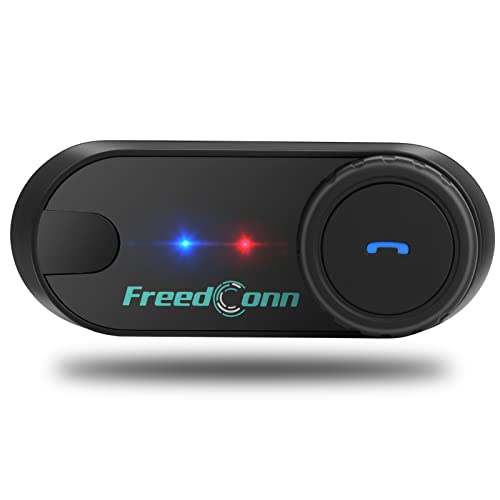 FreedConn T-COM VB Motorrad Bluetooth Headsets, Helm Headset, Kommunikationssystem für Motorräder, Motorradhelm Gegensprechanlage mit Geräuschunterdrückung und FM Radio von FreedConn