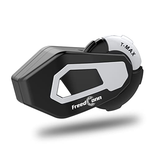 FreedConn T-Maxs-Motorrad-Bluetooth-Headset, Motorrad-Kommunikationssysteme, Helmsprechanlage, 6 Fahrer, Gruppensprechanlage, wasserdicht, Sprachansage, Stereo-Sound, FM-Radio, 1 Set von FreedConn