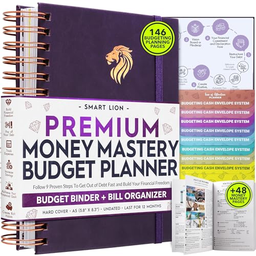 Finanzplaner & Monatsplaner & Monatsrechnung Organizer - 12 Monate Reise zur finanziellen Freiheit, Monatsbudgetbuch | Viel mehr als nur ein Budgetplaner oder Finanzplaner von Freedom Mastery