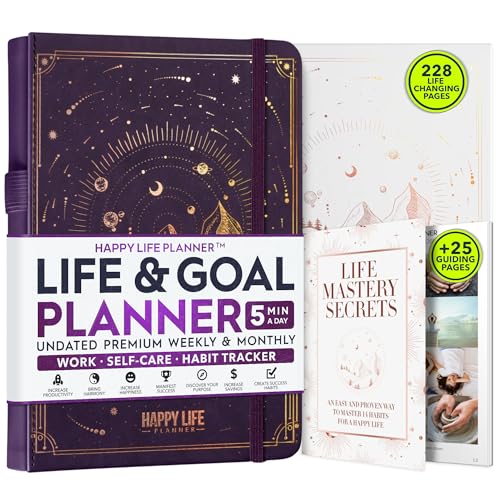Life Mastery Planer – Eine 12-monatige Reise, um Ihre Ziele zu zerdrücken, Produktivität, Leidenschaft, Erfolg & Glück zu steigern von Freedom Mastery