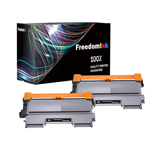 FreedomInk TN2220 Toner Kompatibel für Brother TN-2220 für Brother FAX-2840 FAX-2845 FAX-2940 HL-2240D HL-2240 HL-2250DN HL-2270DW DCP-7060D DCP-7065DN MFC-7360N MFC-7460DN MFC-7860DW (2 Schwarz ) von FreedomInk