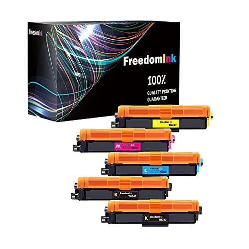 FreedomInk TN247 TN247 Toner Kompatibel für Brother TN-247 TN-247 tn-247cmyk für Brother MFC-L3750CDW DCP-L3550CDW MFC-L3770CDW MFC-L3730CDN HL-L3210CW HL-L3230CDW MFC-L3710CW DCP-L3510CDW HL-L3270CDW von FreedomInk