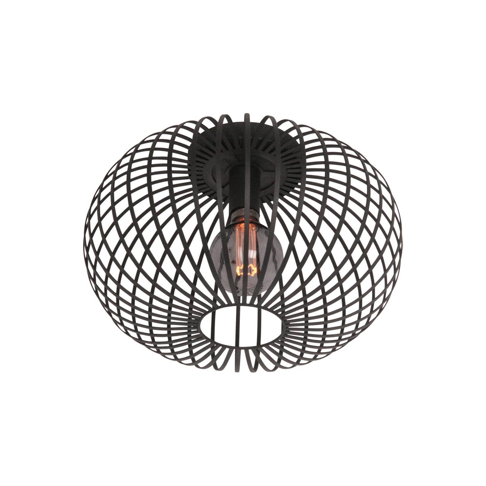 Deckenlampe Aglio, Ø 40 cm, schwarz, Metall Deckenlampe Aglio, Ø 40 cm, schwarz, Metall von Freelight