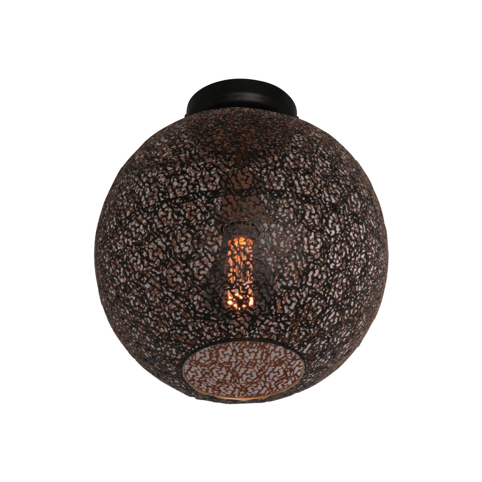 Deckenlampe Oronero, Ø 30 cm, schwarz/goldfarben, Metall Deckenlampe Oronero, Ø 30 cm, schwarz/goldfarben, Metall von Freelight
