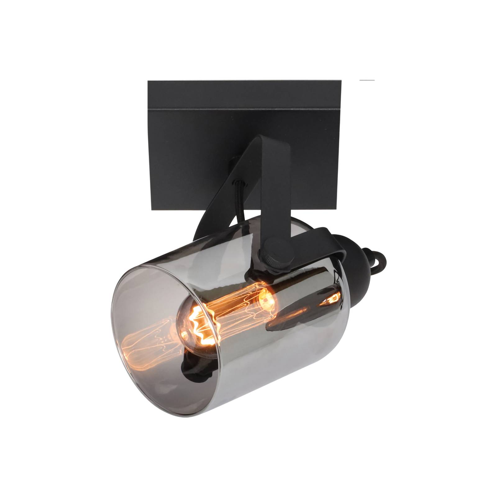 Deckenstrahler Fumoso, Länge 13,5 cm, schwarz/rauchgrau Deckenstrahler Fumoso, Länge 13,5 cm, schwarz/rauchgrau von Freelight