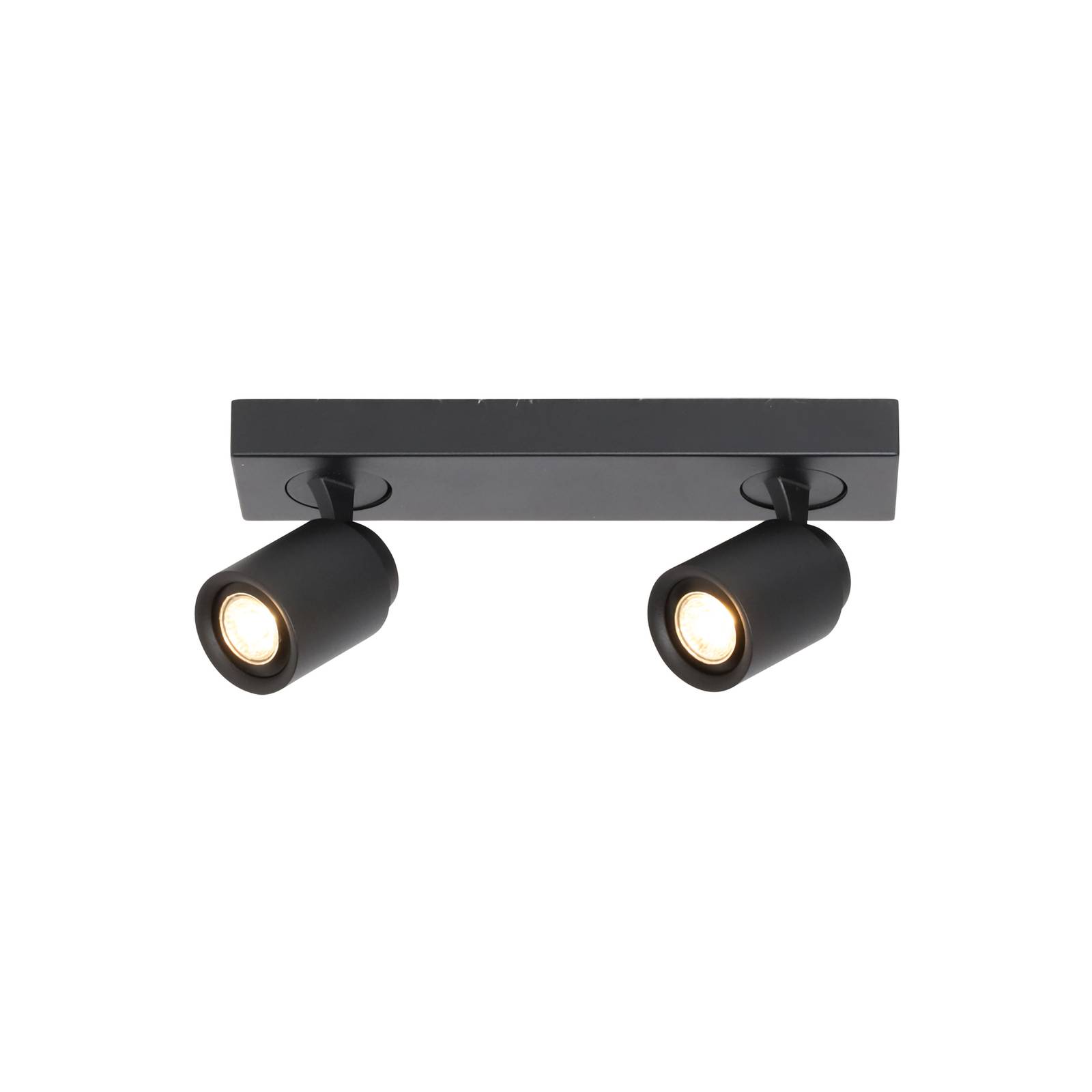 Deckenstrahler Razza, schwarz, Länge 38 cm, 2-flg., Metall Deckenstrahler Razza, schwarz, Länge 38 cm, 2-flg., Metall von Freelight