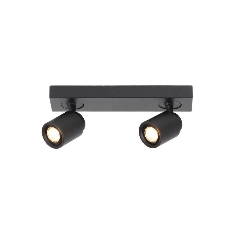 Deckenstrahler Razza, schwarz, Länge 38 cm, 2-flg., Metall von Freelight