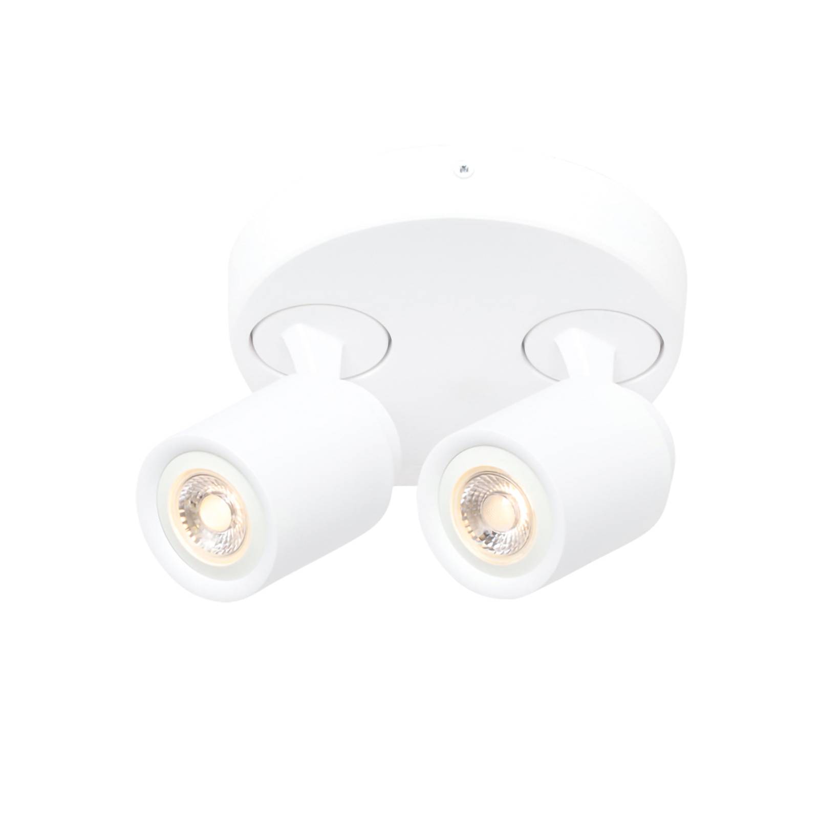 Deckenstrahler Razza, weiß, Ø 26,5 cm, 2-flg., Metall Deckenstrahler Razza, weiß, Ø 26,5 cm, 2-flg., Metall von Freelight