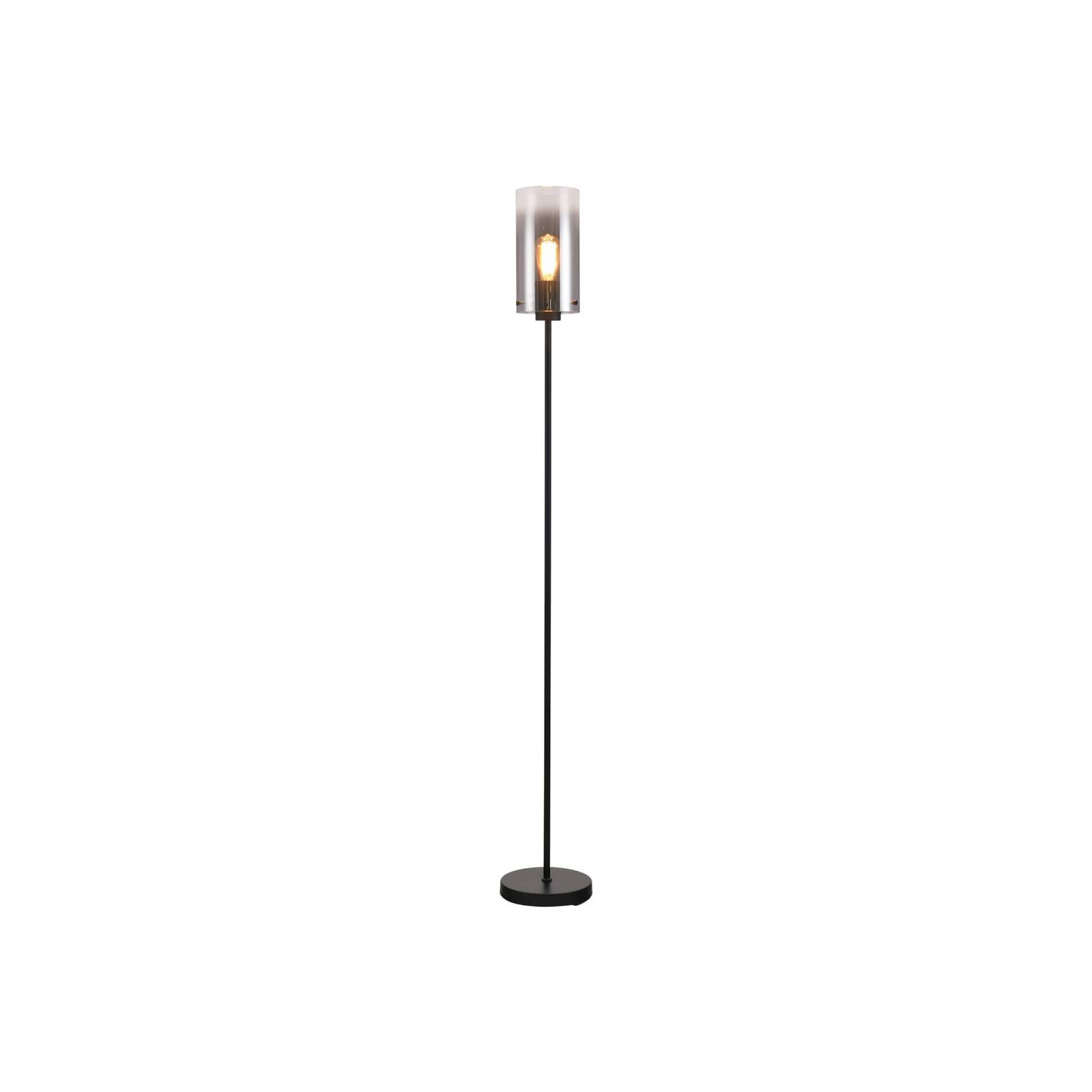 Stehlampe Ventotto, schwarz/rauch, Höhe 165 cm, Metall/Glas Stehlampe Ventotto, schwarz/rauch, Höhe 165 cm, Metall/Glas von Freelight