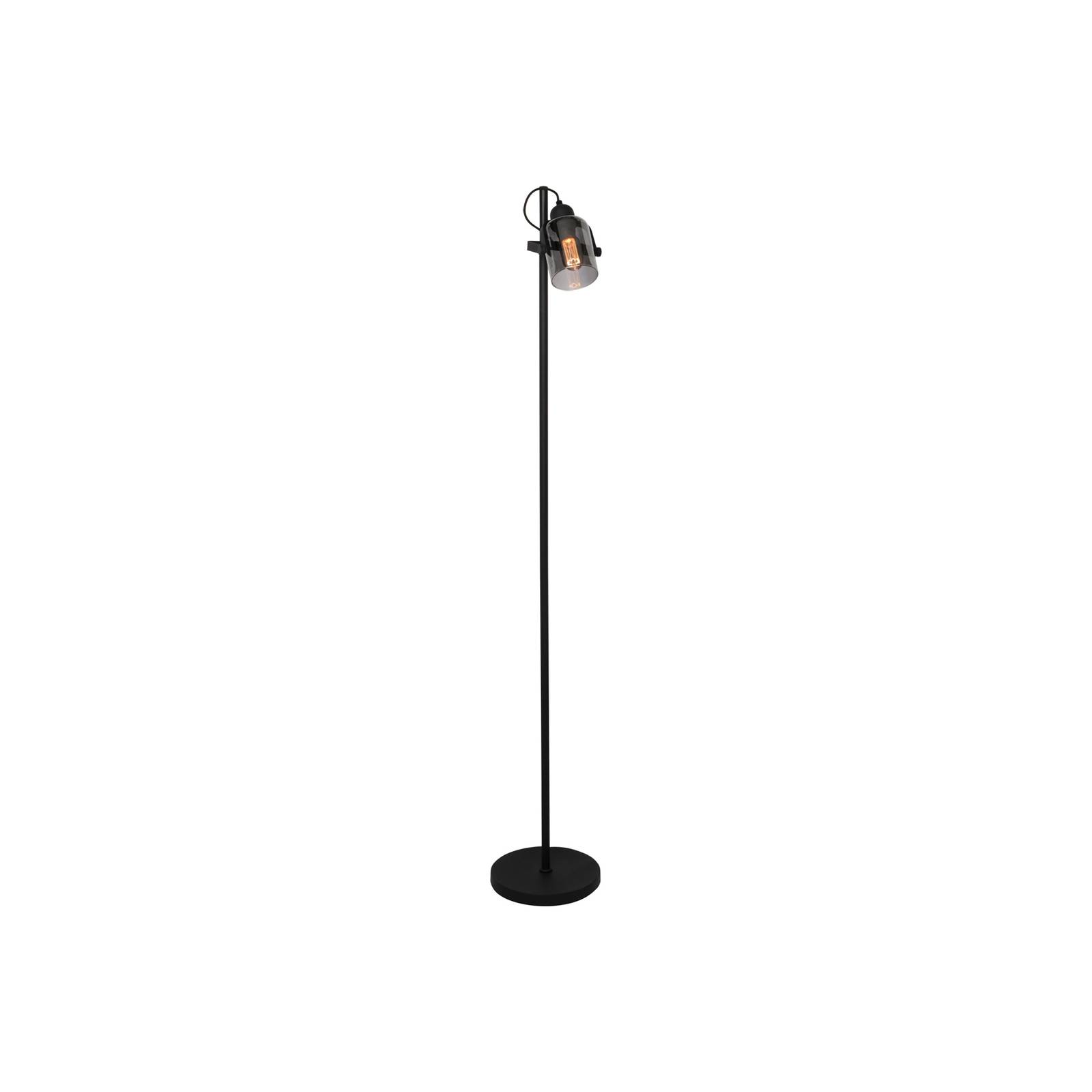 Stehleuchte Fumoso, Höhe 143 cm, schwarz/rauchgrau Stehleuchte Fumoso, Höhe 143 cm, schwarz/rauchgrau von Freelight