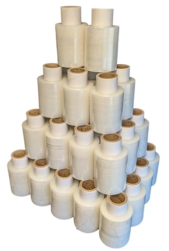 40 x Mini Stretchfolie 10 cm Rollen 23 my (transparent) von Freiziel