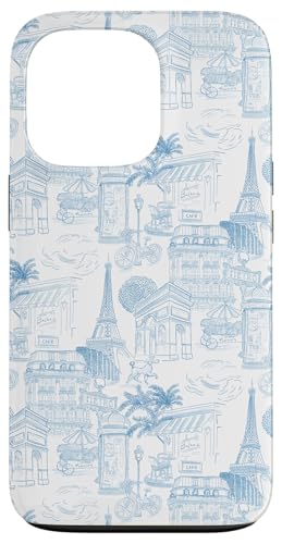 Adrette Kornblumenblau Paris Toile Cafe Pudel Eiffelbäume Hülle für iPhone 13 Pro Adrette Kornblumenblau Paris Toile Cafe Pudel Eiffelbäume Hülle für iPhone 13 Pro von French Aesthetic Toile Patterns