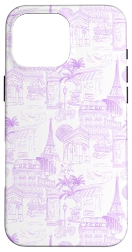Adrette Mauve Paris Toile Cafe Pudel Eiffel Bogen Bäume Hülle für iPhone 16 Pro Max Adrette Mauve Paris Toile Cafe Pudel Eiffel Bogen Bäume Hülle für iPhone 16 Pro Max von French Aesthetic Toile Patterns