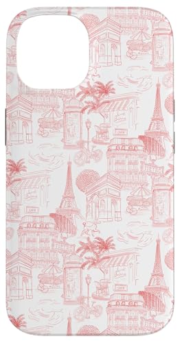 Adrette Pfirsichkoralle Paris Toile Cafe Pudel Eiffel Bogenbäume Hülle für iPhone 14 Adrette Pfirsichkoralle Paris Toile Cafe Pudel Eiffel Bogenbäume Hülle für iPhone 14 von French Aesthetic Toile Patterns