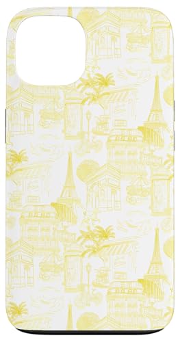 Adrette gelbe Paris Toile Cafe Pudel Eiffel Bogenbäume Hülle für iPhone 13 Adrette gelbe Paris Toile Cafe Pudel Eiffel Bogenbäume Hülle für iPhone 13 von French Aesthetic Toile Patterns