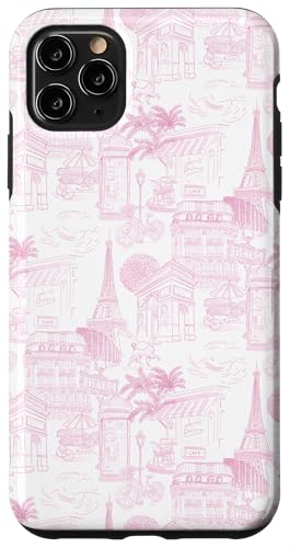 Adrette rosa Paris Toile Cafe Pudel Eiffel Bogen Bäume Hülle für iPhone 11 Pro Max Adrette rosa Paris Toile Cafe Pudel Eiffel Bogen Bäume Hülle für iPhone 11 Pro Max von French Aesthetic Toile Patterns