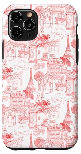 Adrette rote Paris Toile Cafe Pudel Eiffel Bogen Bäume Hülle für iPhone 11 Pro Adrette rote Paris Toile Cafe Pudel Eiffel Bogen Bäume Hülle für iPhone 11 Pro von French Aesthetic Toile Patterns