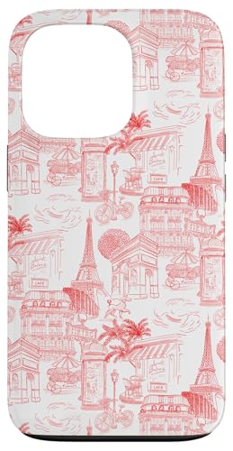 Adrette rote Paris Toile Cafe Pudel Eiffel Bogen Bäume Hülle für iPhone 13 Pro Adrette rote Paris Toile Cafe Pudel Eiffel Bogen Bäume Hülle für iPhone 13 Pro von French Aesthetic Toile Patterns