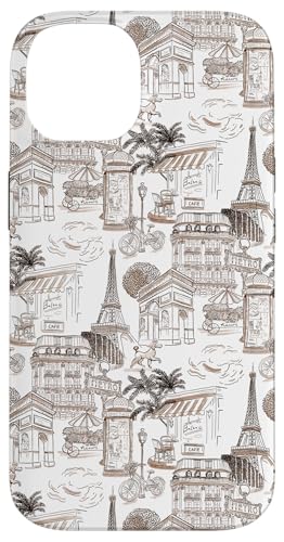 Preppy French Brown Paris Toile Cafe Pudel Eiffel Arc Trees Hülle für iPhone 14 Preppy French Brown Paris Toile Cafe Pudel Eiffel Arc Trees Hülle für iPhone 14 von French Aesthetic Toile Patterns