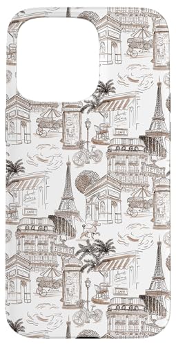 Preppy French Brown Paris Toile Cafe Pudel Eiffel Arc Trees Hülle für iPhone 15 Pro Max Preppy French Brown Paris Toile Cafe Pudel Eiffel Arc Trees Hülle für iPhone 15 Pro Max von French Aesthetic Toile Patterns