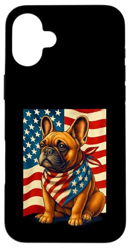 Frenchie 4. Juli Französischer Hund USA Flagge Where's the Paw-ty Hülle für iPhone 16 Plus Frenchie 4. Juli Französischer Hund USA Flagge Where's the Paw-ty Hülle für iPhone 16 Plus von French Bulldog USA Flag Let's Pawty Men Women Kid