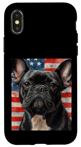 Frenchie 4. Juli Französischer Hund USA Flagge Where's the Paw-ty Hülle für iPhone X/XS Frenchie 4. Juli Französischer Hund USA Flagge Where's the Paw-ty Hülle für iPhone X/XS von French Bulldog USA Flag Let's Pawty Men Women Kid