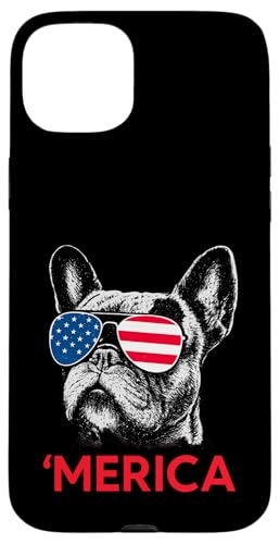 Merica Französische Bulldogge Amerikanische Flagge 4. Juli Frenchie Hülle für iPhone 15 Plus Merica Französische Bulldogge Amerikanische Flagge 4. Juli Frenchie Hülle für iPhone 15 Plus von French Bulldog USA Flag Let's Pawty Men Women Kid