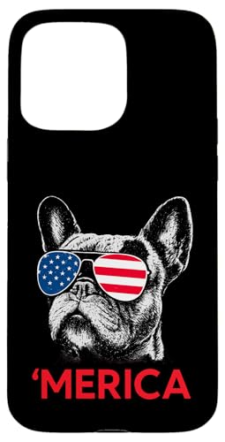Merica Französische Bulldogge Amerikanische Flagge 4. Juli Frenchie Hülle für iPhone 15 Pro Max Merica Französische Bulldogge Amerikanische Flagge 4. Juli Frenchie Hülle für iPhone 15 Pro Max von French Bulldog USA Flag Let's Pawty Men Women Kid