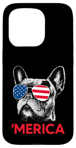 Merica Französische Bulldogge Amerikanische Flagge 4. Juli Frenchie Hülle für iPhone 15 Pro Merica Französische Bulldogge Amerikanische Flagge 4. Juli Frenchie Hülle für iPhone 15 Pro von French Bulldog USA Flag Let's Pawty Men Women Kid