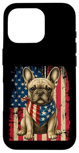 Merica Französische Bulldogge Amerikanische Flagge 4. Juli Frenchie Hülle für iPhone 16 Pro Merica Französische Bulldogge Amerikanische Flagge 4. Juli Frenchie Hülle für iPhone 16 Pro von French Bulldog USA Flag Let's Pawty Men Women Kid